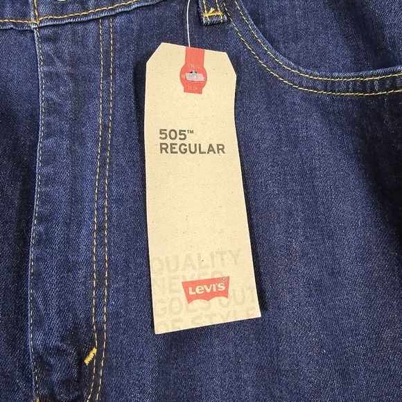 NWT Levis 38/30 38x30 505 Denim Jeans Pants - Picture 3 of 8